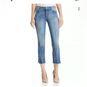 $239 DL1961 Lara Instasculpt Distressed Crop Flare Jeans size‎ 25